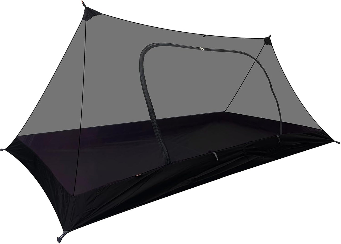 Onewind Camping Mosquito Net for Cot, Shelter Bugnet Camping Screen Room Ultralight No-See-Um Breathable Mesh Bugnet Mosquito Netting with Double Sided Zipper, Black