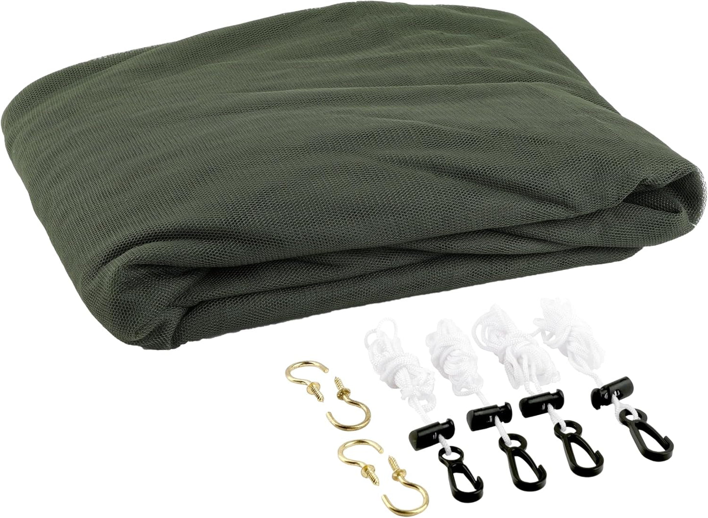 Coghlan's Double Rectangular Mosquito Net – Insect Protection for Camping, Hiking & Travel – Fits Two Sleeping Bags or Cots – Includes Setup Kit & Carry Bag – Green, 63" x 78" x 78"